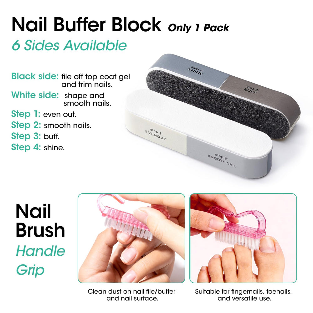 GELLEN nail clipper and brush displayed to trim and clean nails