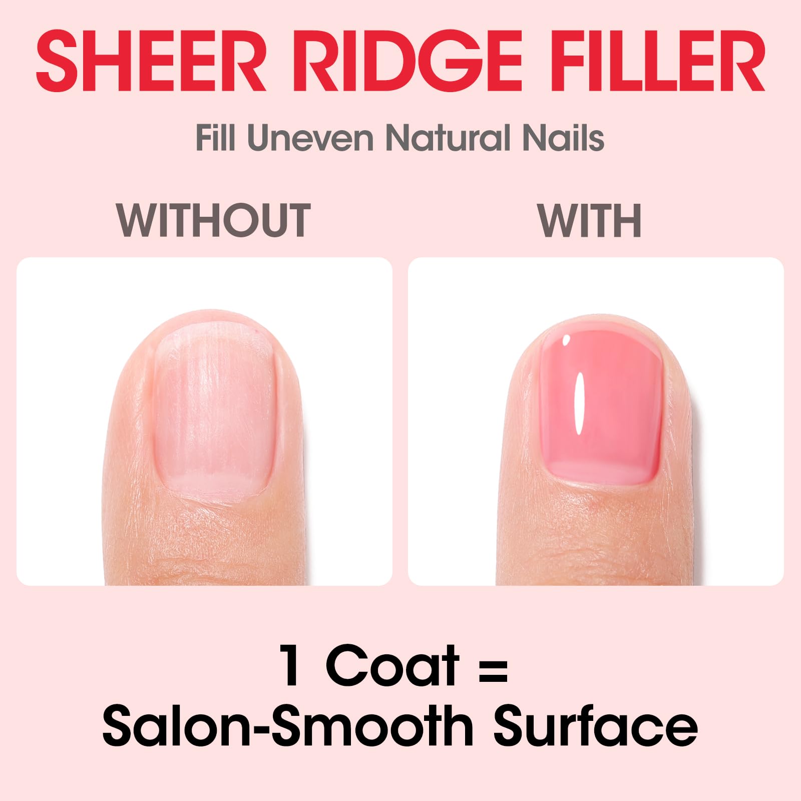 GELLEN texture filling nail ridges to smooth surface and conceal imperfections