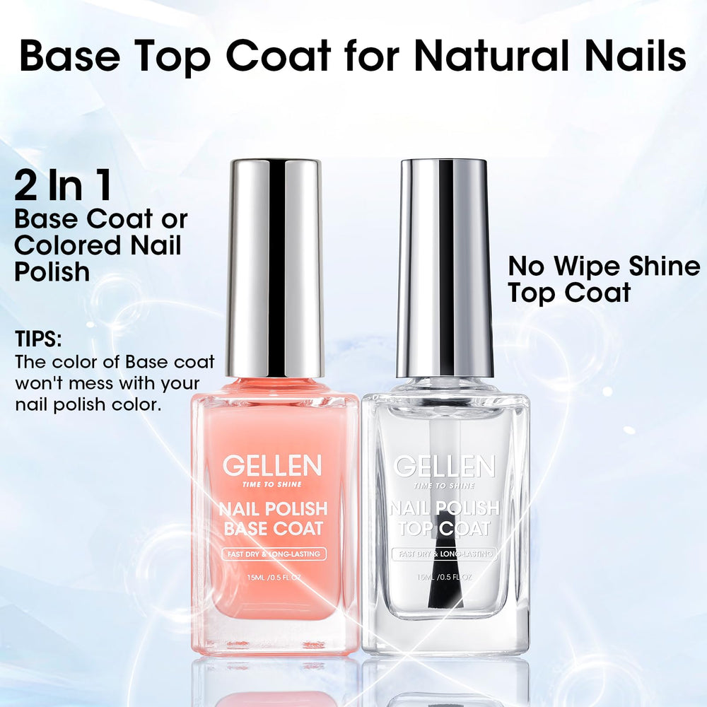 GELLEN nude base swatch on nail fan conceals discoloration for natural look