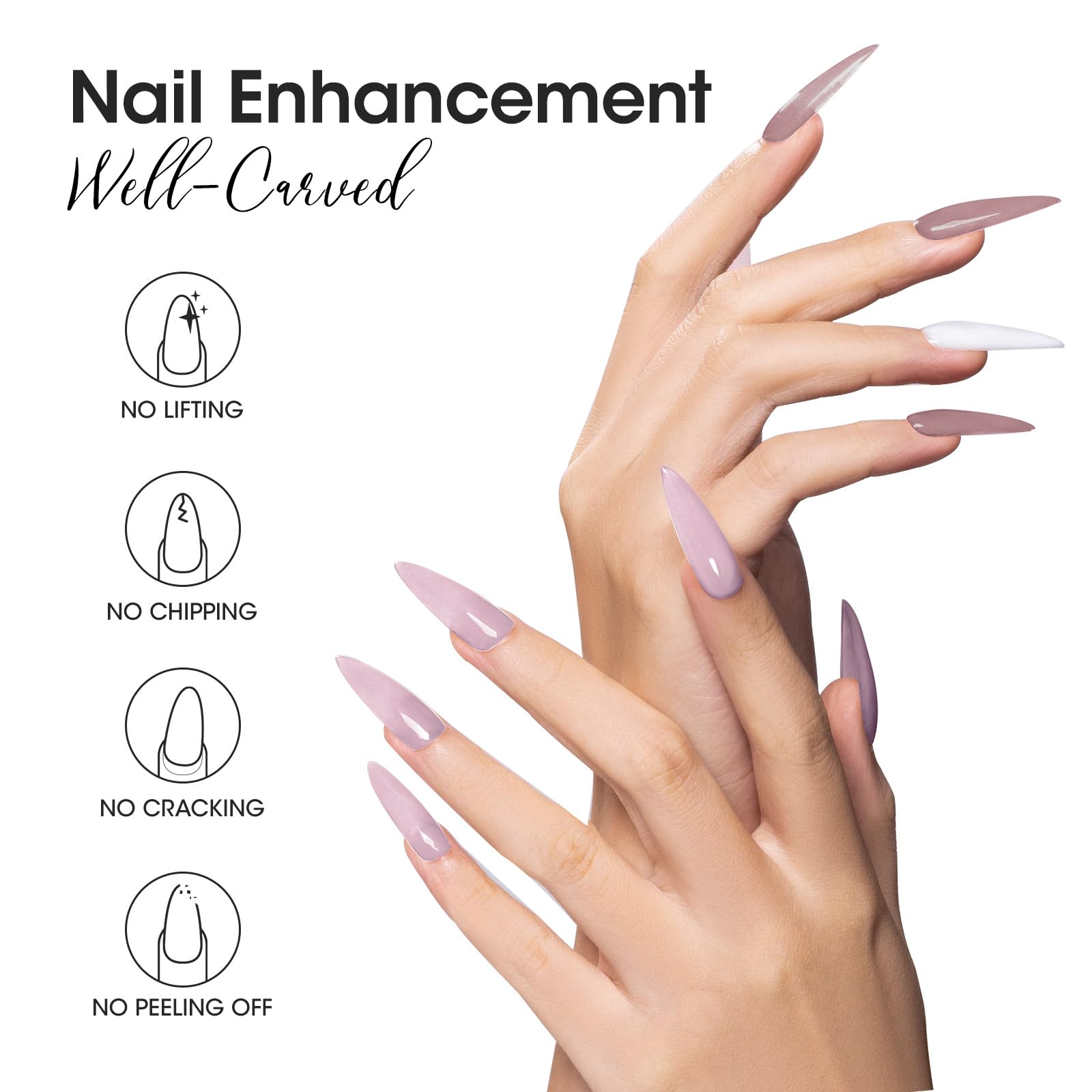 GELLEN color swatches nude gray brown purple showing versatile neutral palette
