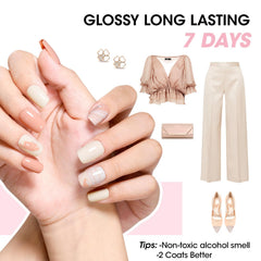 GELLEN on toenail illustrating neat application and long-lasting wear