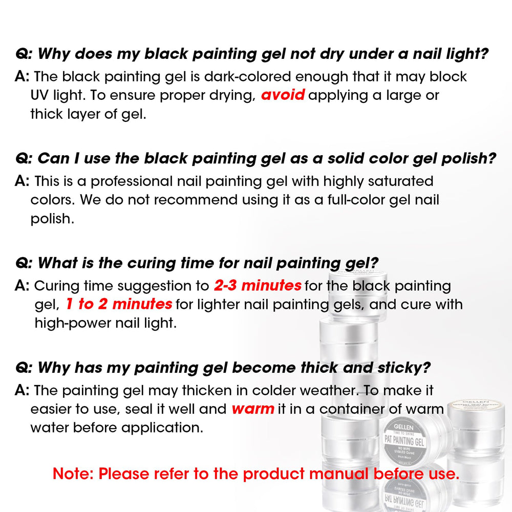 GELLEN black gel close-up texture, dense pigment for bold single-stroke lines