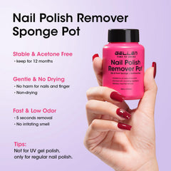 GELLEN open pot with central sponge for quick, mess-free removal