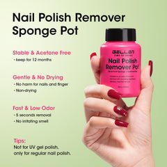 GELLEN open pot with inner sponge highlighting mess-free removal
