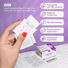 GELLEN individually wrapped pad packet highlighting leak-free, hygienic travel benefit