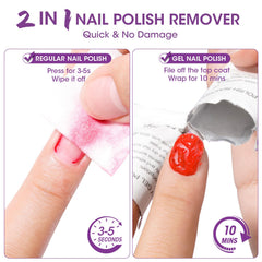 GELLEN pad texture soaked in acetone demonstrating effective dissolving action