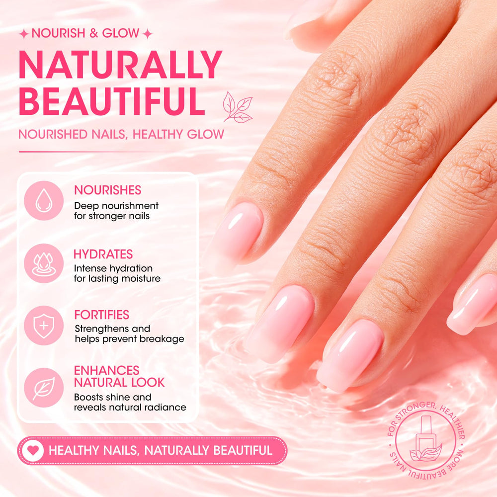 GELLEN before and after nails comparison visibly concealing discoloration
