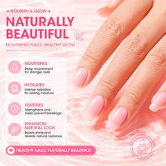 GELLEN before and after nails comparison visibly concealing discoloration