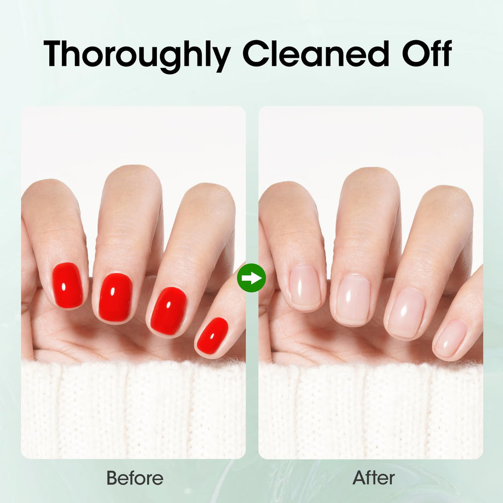 GELLEN removing polish from nail illustrating efficient at-home use