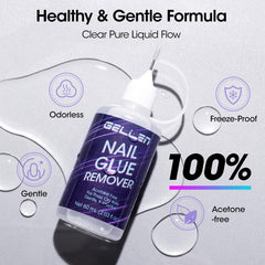 GELLEN remover in use lifting a press-on nail safely