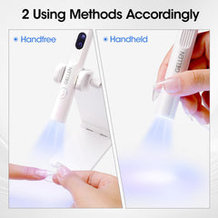 GELLEN rotatable stand angled to demonstrate hands-free positioning benefit