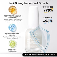 GELLEN sheer milky tint swatch on nail illustrating natural brightening benefit