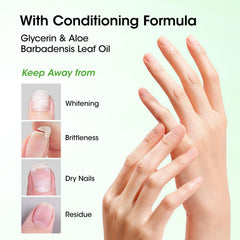 GELLEN soak bowl set-up demonstrating gel polish removal effectiveness