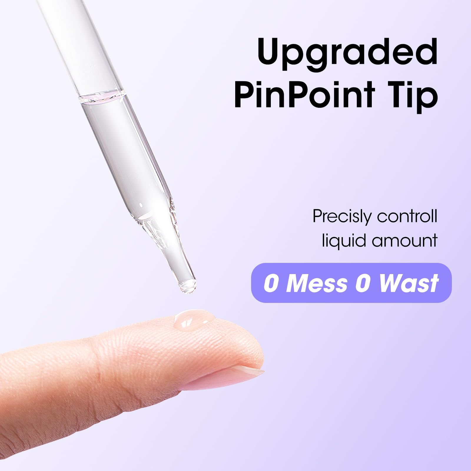 GELLEN droplet texture on nail illustrating gentle non-acetone formula action