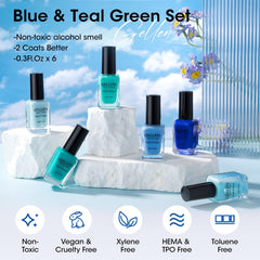 GELLEN polish texture stroke swatch showing opaque finish for quick coverage