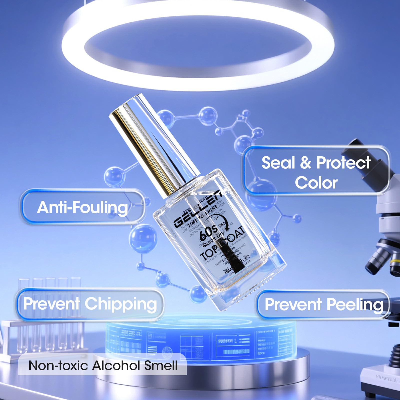 GELLEN applied on nails demonstrating durable, chip-resistant look