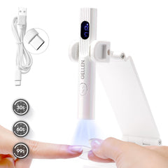 GELLEN packed in travel case showing portability and on-the-go convenience