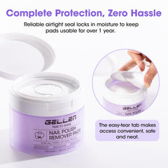GELLEN stainless steel tweezer in jar for hygienic single-pad access