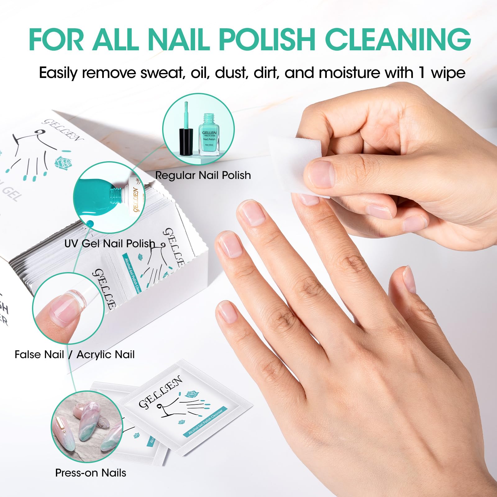 GELLEN close-up wipe texture lint-free fabric for smooth cleaning