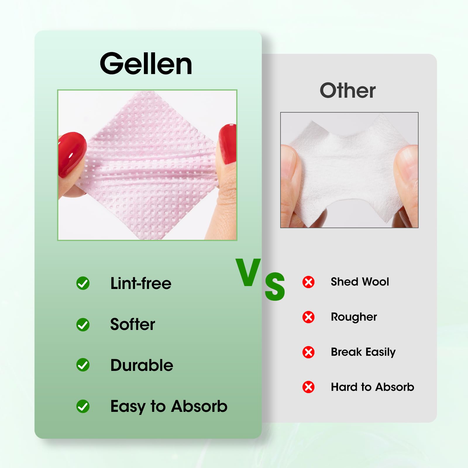 GELLEN stack of 200 wipes displayed to show supply and value