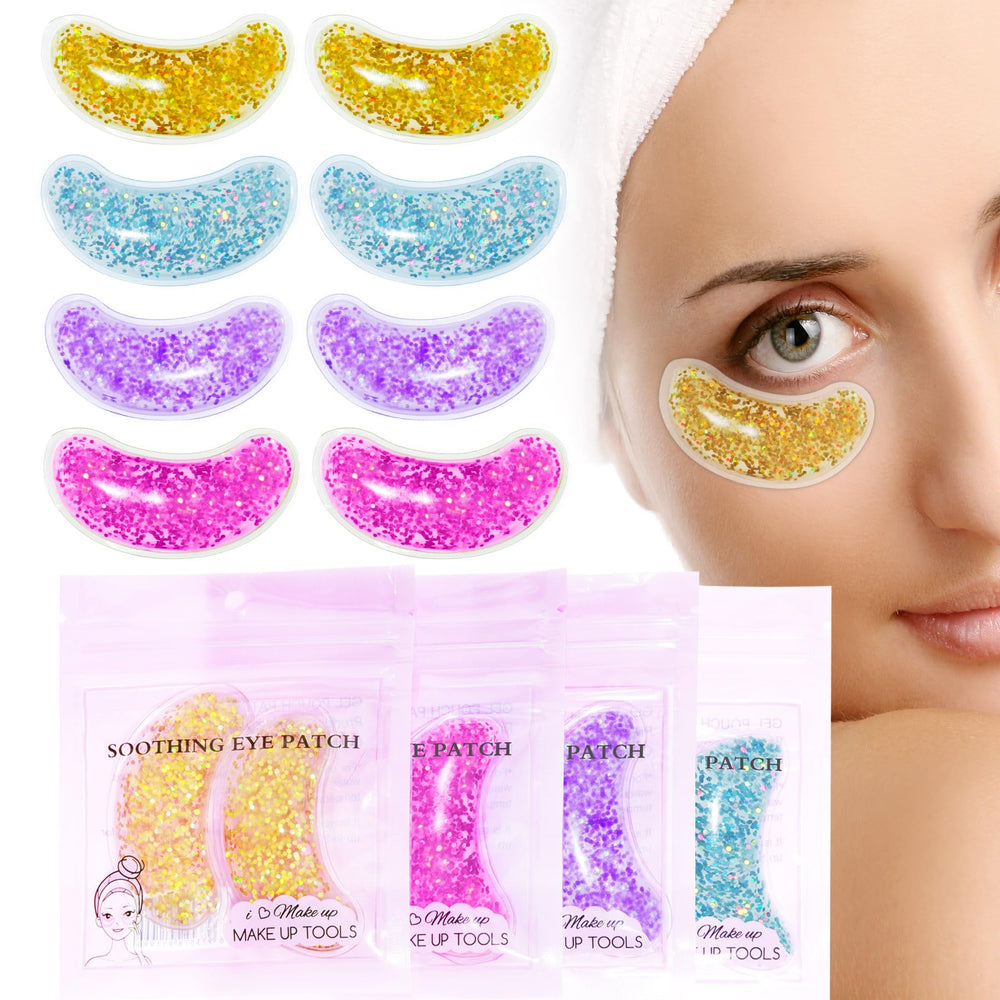 GELMAY front packaging showing 8 reusable eye patches and benefits