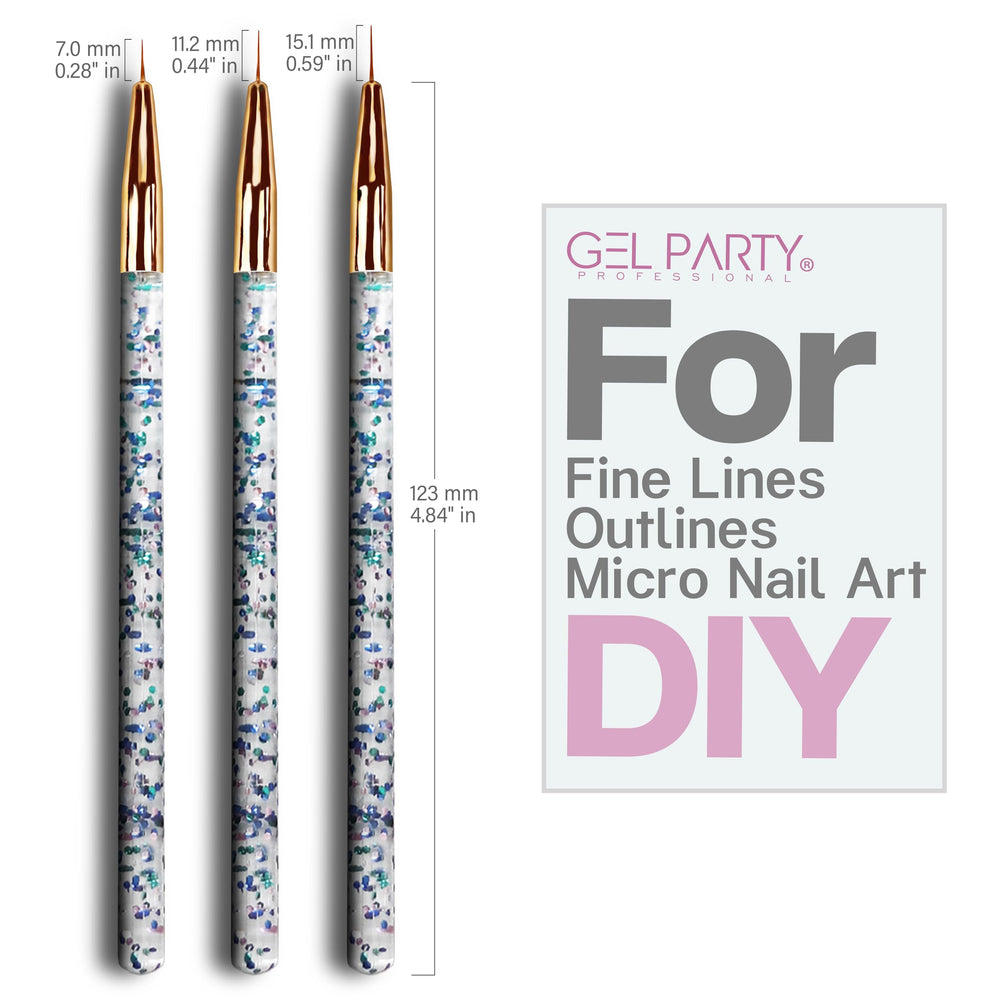GEL PARTY dotting pens close-up illustrating precise dot sizing benefit
