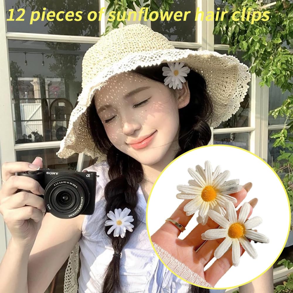 GELXGRIT daisy clipped into braid demonstrating decorative styling benefit