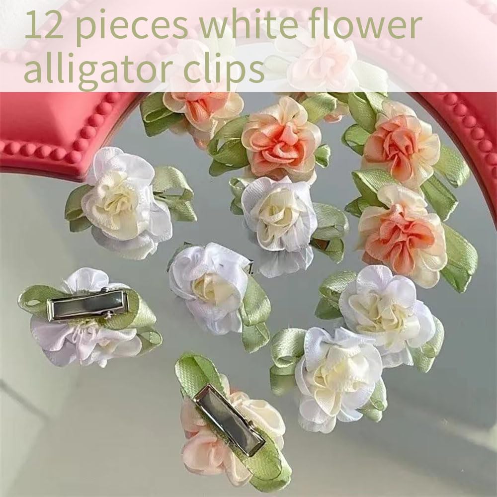GELXGRIT floral clips used in a wedding hairstyle adding cohesive decorative touches