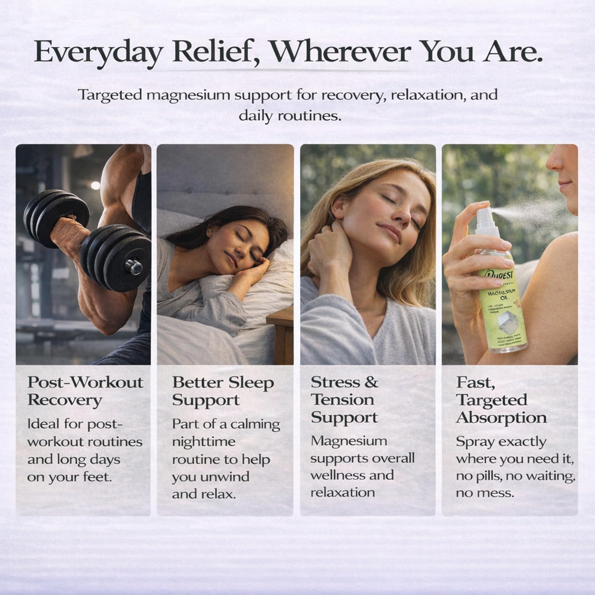 GEM PWR applied to feet on towel for post-activity comfort