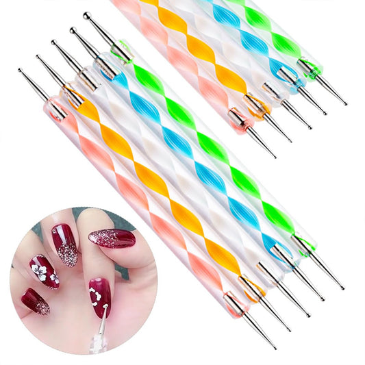 Gembityful dotting pens close-up with stainless-steel balls for consistent dots