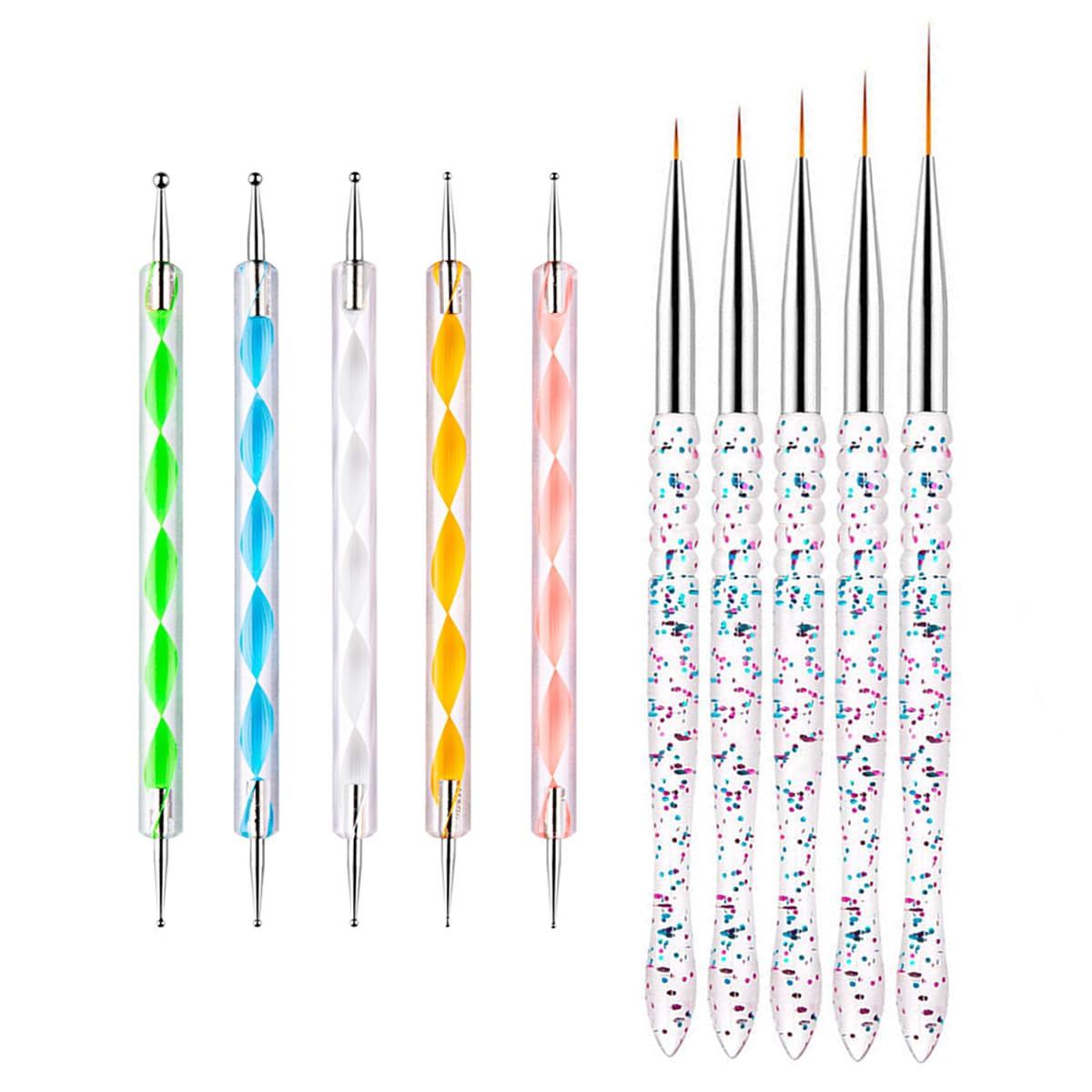 Gembityful front packaging showing full 10-piece kit for versatile nail art