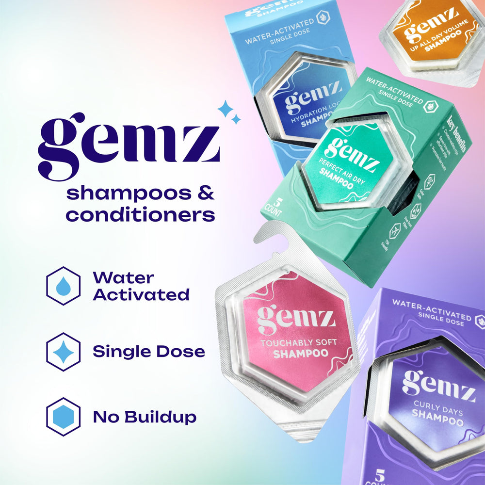 gemz lathering in hands producing rich foam for efficient cleansing