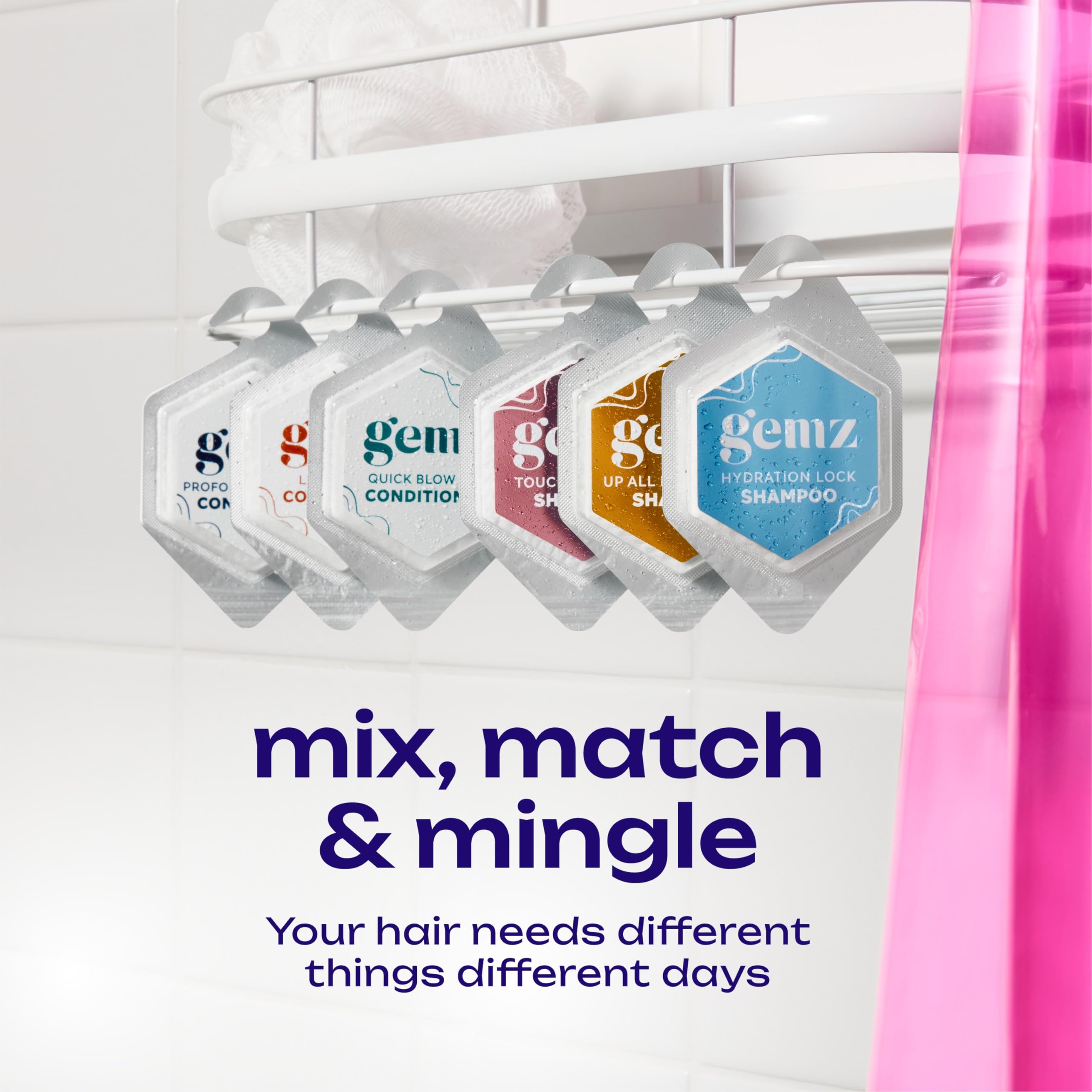 gemz label close-up listing variant names for simple formula choice
