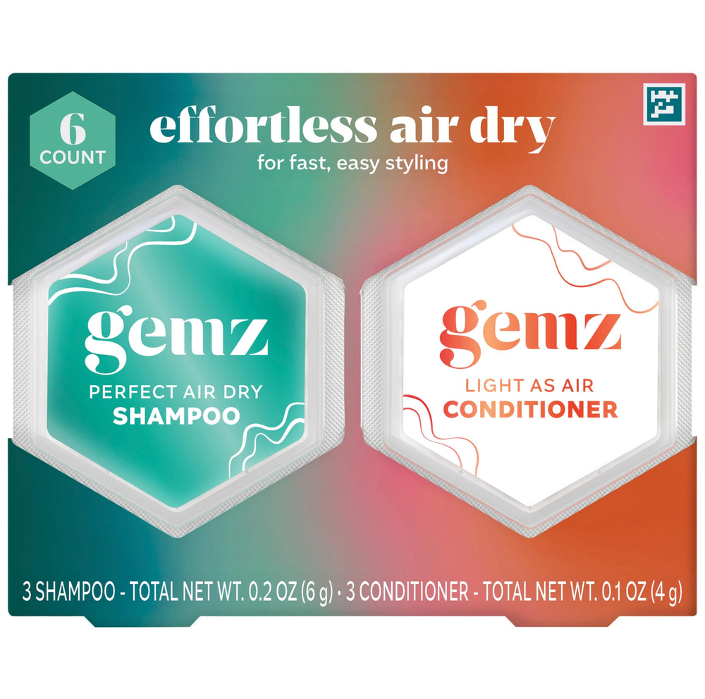 gemz label and ingredients text emphasizing color-safe formula transparency