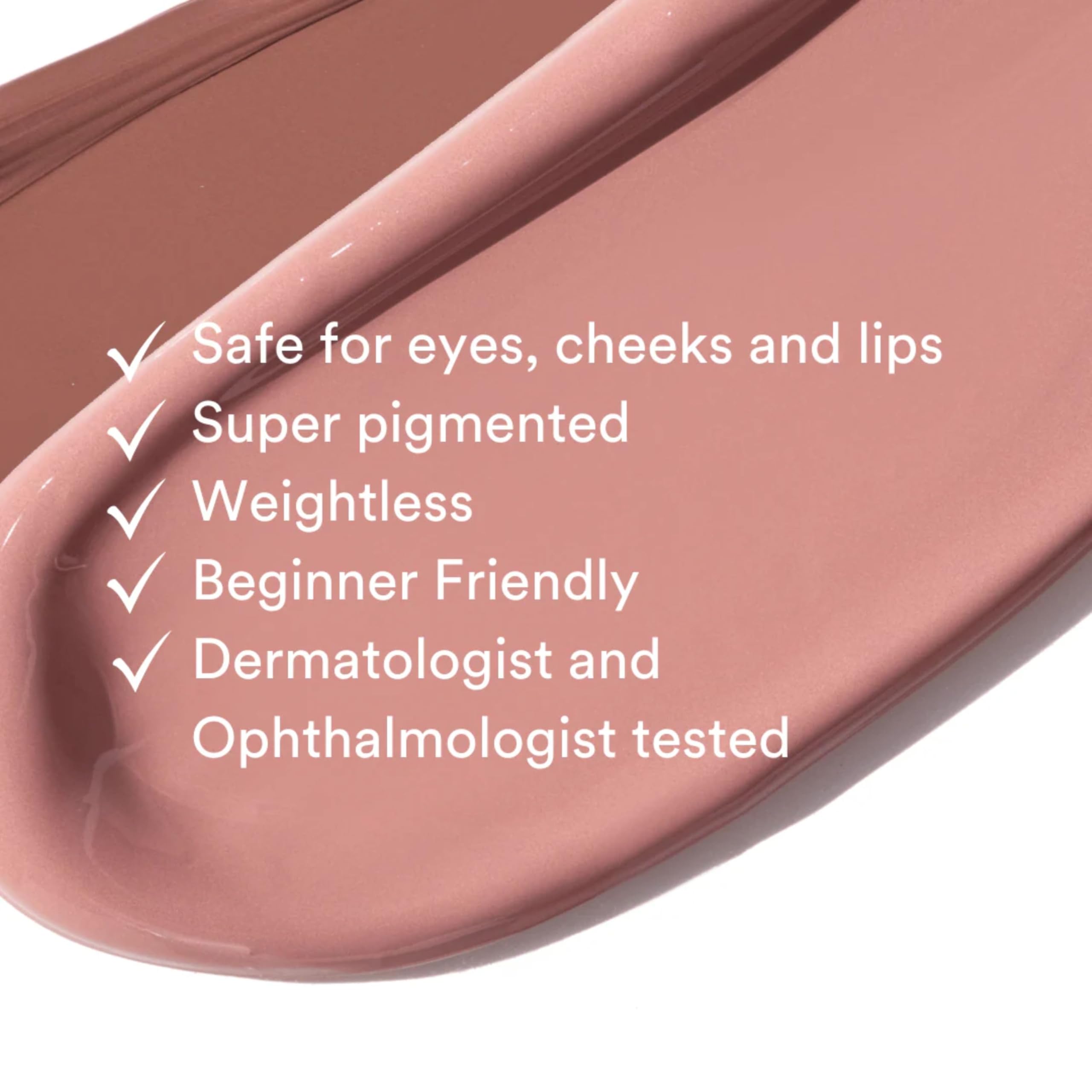 GEN SEE Shroom swatches on arm demonstrating rich matte pigment payoff and blendability