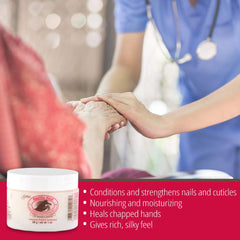 Gena cream applied to cuticle demonstrating softening and protection