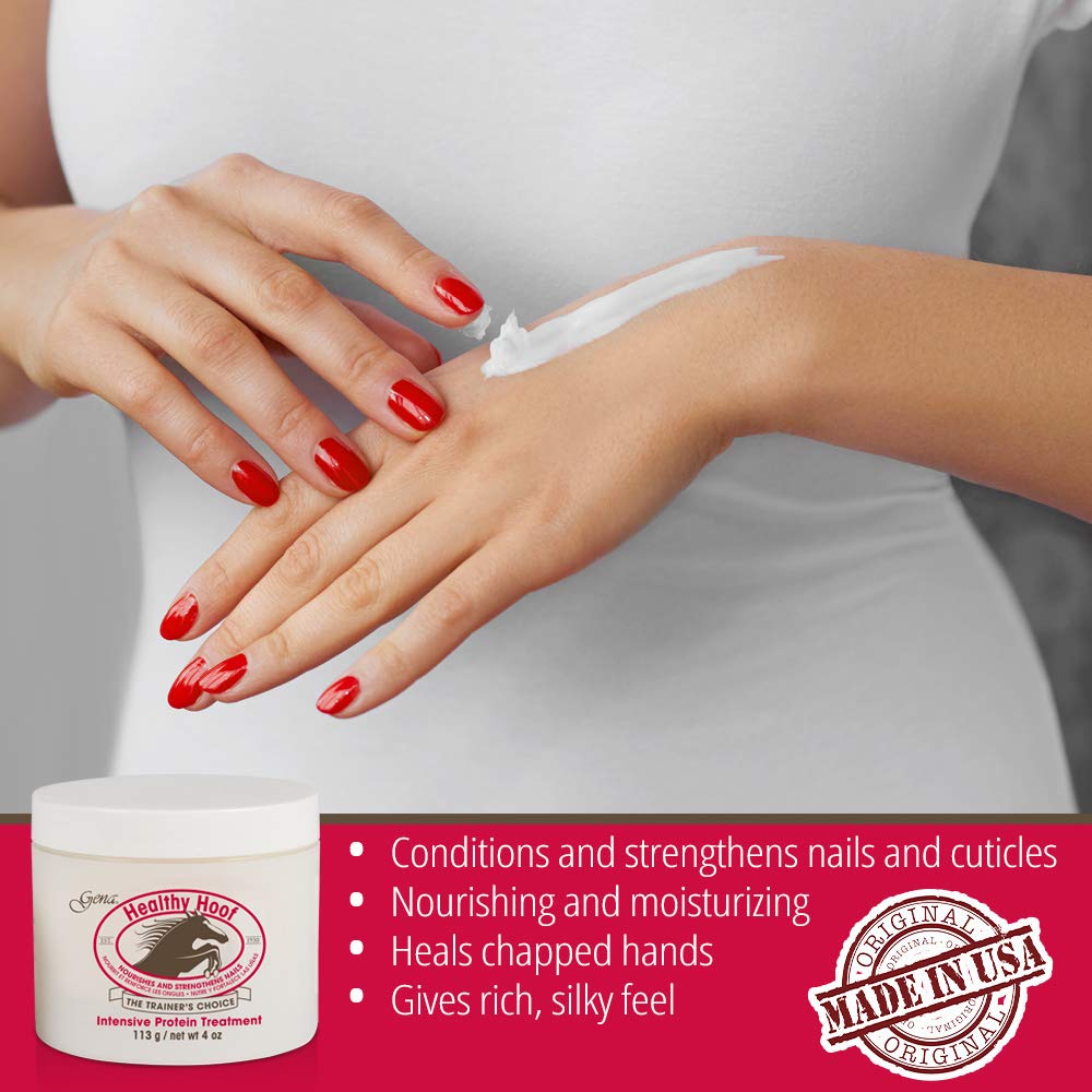 Gena ingredient label highlighting castor oil, aloe, soy protein benefits