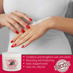 Gena ingredient label highlighting castor oil, aloe, soy protein benefits