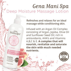 Gena Mani Spa being massaged into hands demonstrating smooth glide and softening benefit