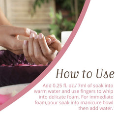 Gena on manicure station illustrating salon-ready hydration benefit