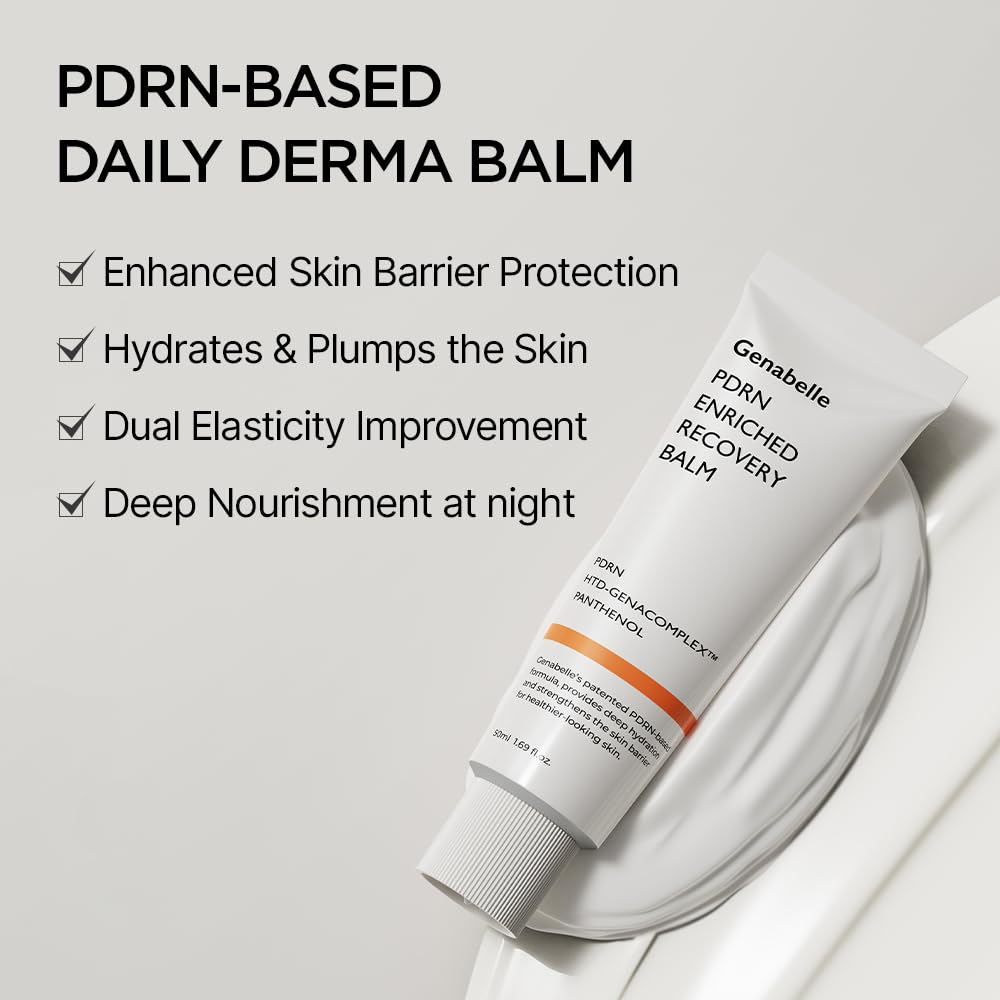 Genabelle jar in hand size comparison illustrating portable 50ml recovery balm