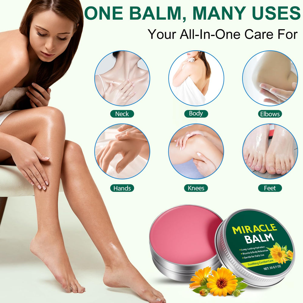 Generic balm natural ingredient close-up emphasizing gentle formulation