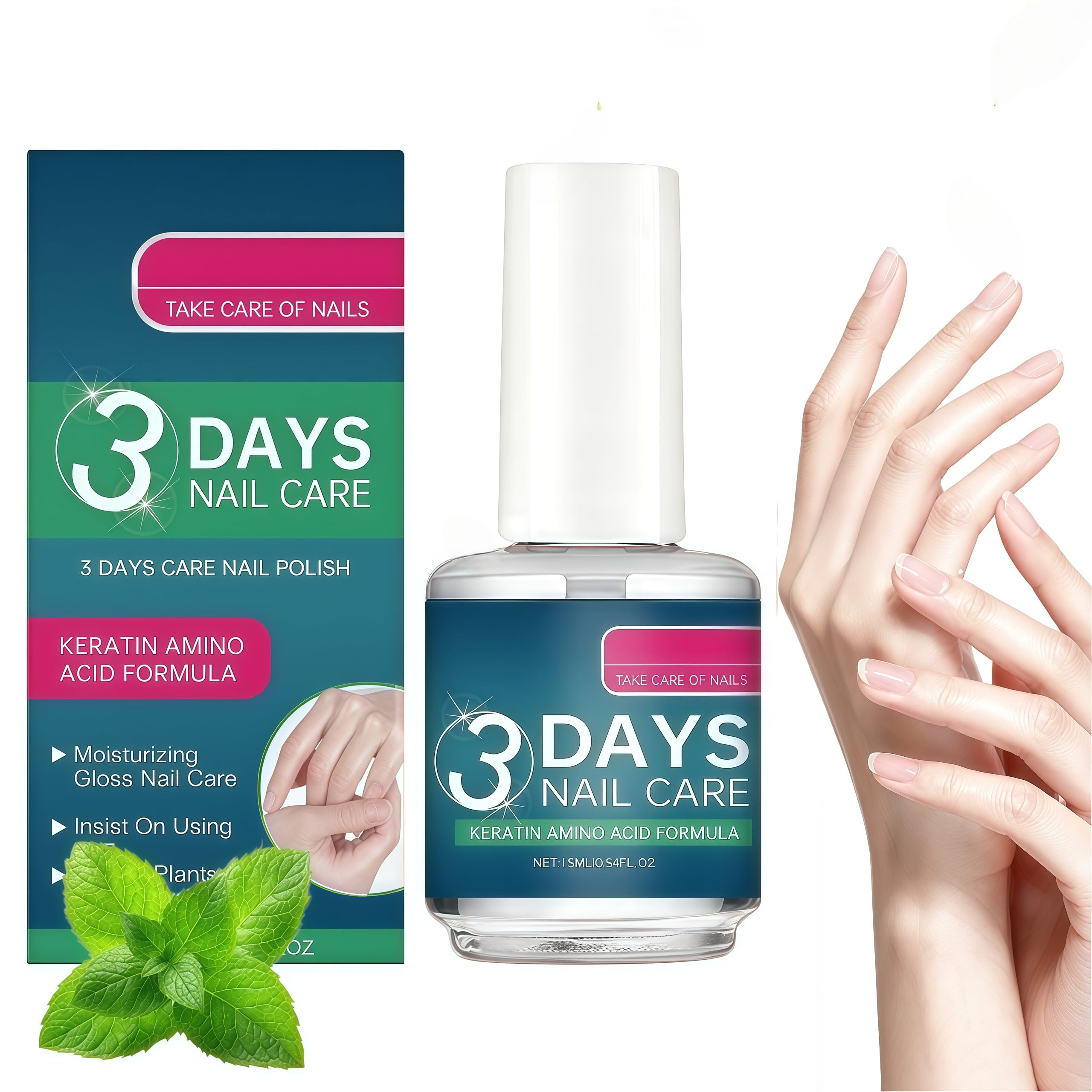 Generic 3 Days Nail Care Oil front bottle showing neat packaging and quick identification