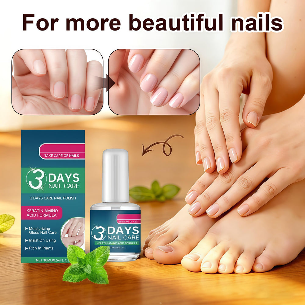 Generic 3 Days Nail Care Oil open cap with dropper illustrating precise, mess-free application