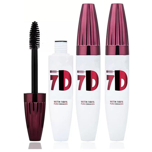Generic 7D mascara front packaging showing product clarity and benefit