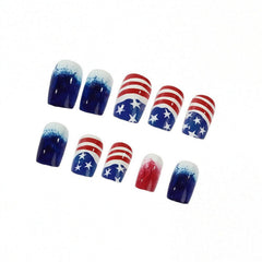 Generic brand close-up of stars, stripes and gradient detail highlighting vibrant finish
