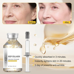 Generic ampoule being applied along jawline, highlights lifting and contouring benefit