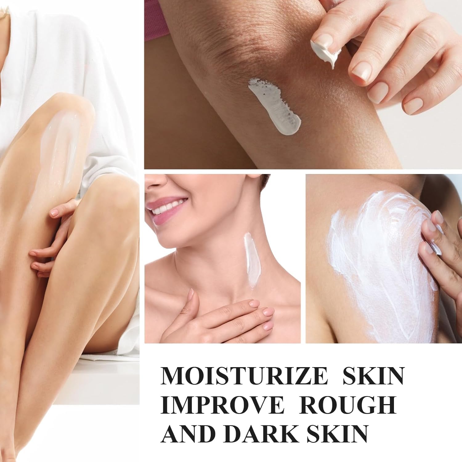 Generic applying cream to underarm demonstrating gentle hydration benefit