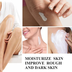 Generic applying cream to underarm demonstrating gentle hydration benefit