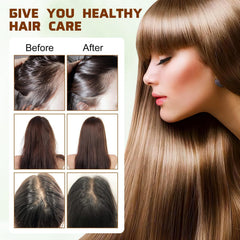 Generic batana oil before and after ends showing reduced split ends